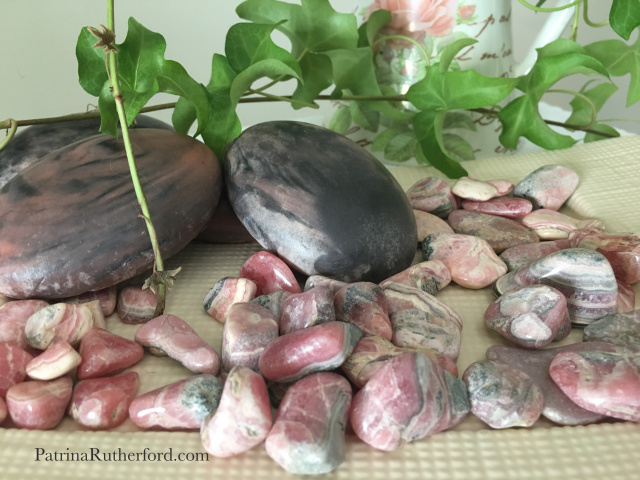 The lovely Rhodochrosite helps you to direct loving kindness towards yourself. 